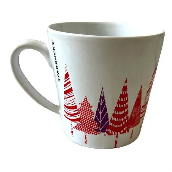 Starbucks | Dining | Christmas Starbucks Holiday Mug 27 Trees Ceramic  Coffee Tea Cup 14oz Red Purpl | Poshmark